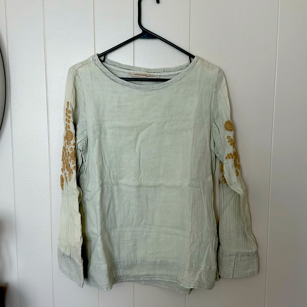 Soft surrounding linen Top